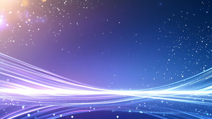 Obraz premium Abstract Blue Starry Sky Technology Background