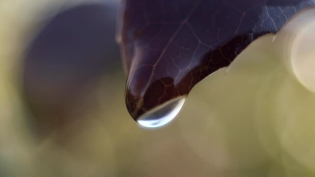 water droplets macro