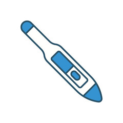 Thermometer vector icon stock illustration 