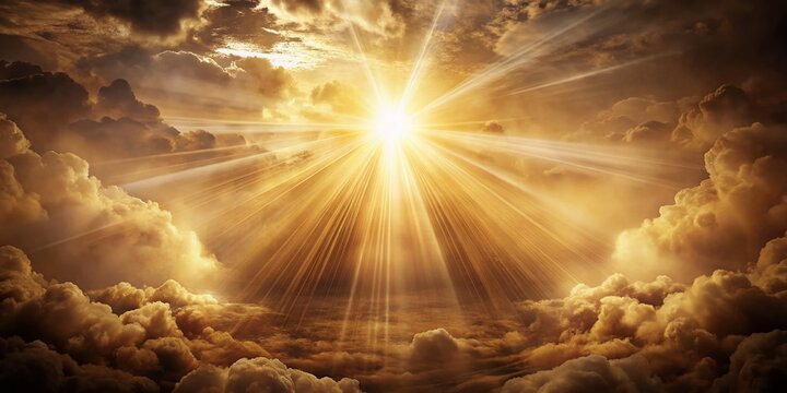 Vintage Style Photo:  Biblical Revelation, Divine Light, Celestial Vision, Spiritual Awakening