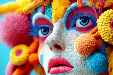 Metaphorical sleep deprivation physical senses, of a mental illusion. Hallucination - due to sleep deprivation: abstract image of health condition. Distorted reality. Hallucination and sleep.