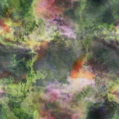 Multicolour space dyed marble seamless art texture background. Vivid mottled marl effect ombre home decor design. For tie dye and surface fashion all over backdrops.