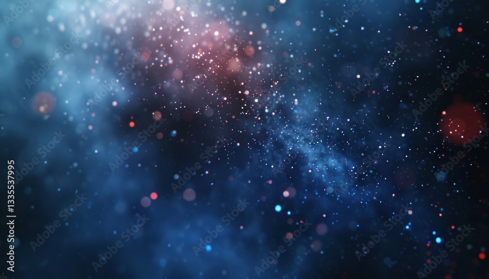 Aufkleber realistic photography of a digital screen with glowing blue binary code background for tech concepts
