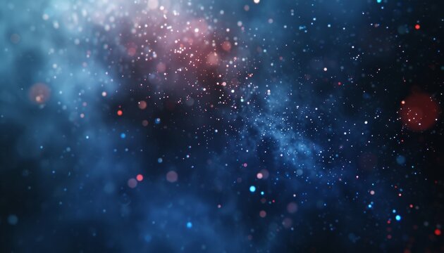 Realistic photography of a digital screen with glowing blue binary code background for tech concepts