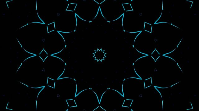A futuristic blue vector pattern depicting abstract star and molecule connections, a digital art illustration.