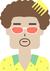 다양한 직업과 연령의 남자 사람 아이콘