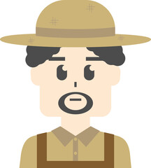 다양한 직업과 연령의 남자 사람 아이콘