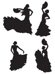 Flamenco Dancer Silhouette