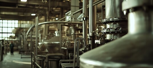 A Wide-Angle View of a Sugar Mill Operating Smoothly in Its Daily Production Routine