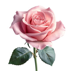 Beautiful pink rose blossom floral botanical bloom isolated on transparent  background png