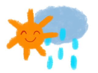 晴れのち雨（JPEG/PNG）