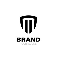 Shield Logo. Shield Logo Design. Shield Logo Brand. Shield Logo Vector Design Isolated on White Background