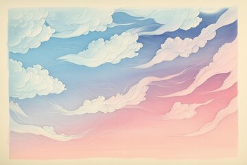 Dreamy Sky at Dusk, Pastel colors