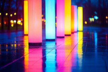 Candy Colored Reflections, Pastel colors