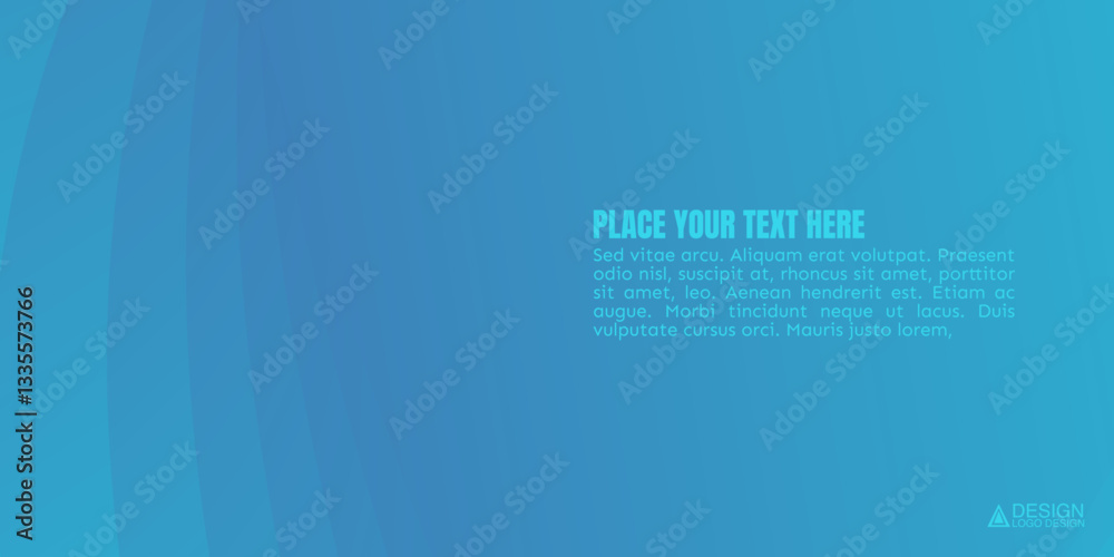 Wall mural blue gradient abstract background that looks like it could be used to display text.