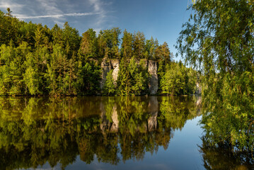 Medieval pond in Bohemian paradise