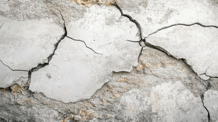 Obraz premium Cracked surface with intricate details isolated on a transparent background