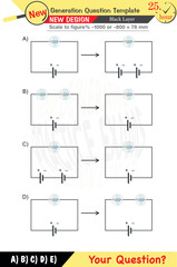 Physics, Physical concepts, High school, middle school, exam question template, numerical lessons, verbal lessons, Next generation problems, for teachers, editable, black layer, eps, 2026
