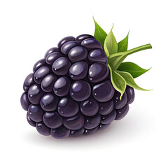 blackberry isolated on white background