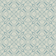 Damask seamless pattern, elegant damask background, luxury damask vector for wallpaper and textiles