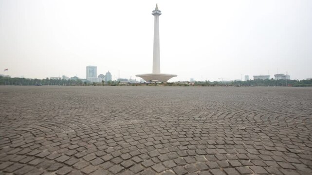 【Jakarta Indonesia】Town Buildings Monumen Nasional Tower