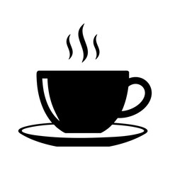 Hot Coffee Cup with Steam