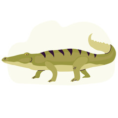 Nile crocodile icon clipart avatar logotype isolated illustration