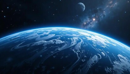 Fototapeta premium Blue Planet Beauty From Space