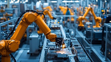 Industrial Robots Automation Manufacturing Process