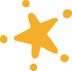 Obraz premium 별 스타 반짝반짝 손그림 아이콘