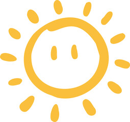 Fototapeta premium 날씨 기후 아이콘 귀여운 손그림