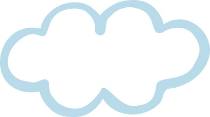 구름 날씨 기후 아이콘 귀여운 손그림