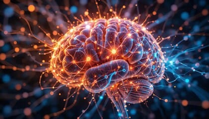 Brain Neurons Abstract Spark