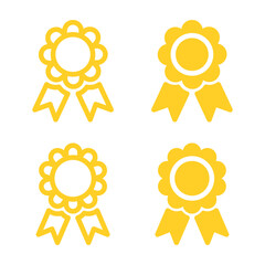 Vector Medal Icon Set. Medal Symbols
