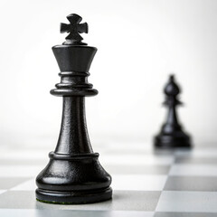Fototapeta premium black chess queen