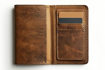 Stylish leather passport cover with card slots for travel convenience