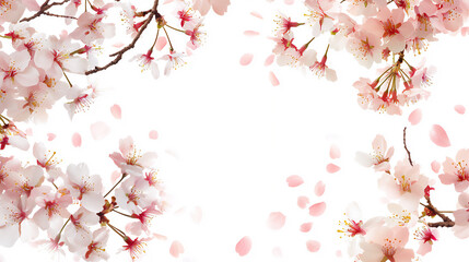 Fototapeta premium intertwined blossom frame