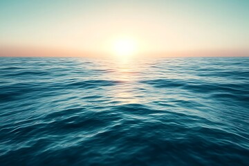 Fototapeta premium Serene Sunset Over the Ocean