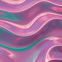 Obraz premium Liquid Metal Texture with Reflective Waves – Futuristic Chrome, Gold & Electric Blue Design for High-Tech Interfaces