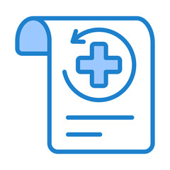 Fototapeta premium Health Record Icon