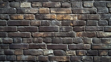 Obraz premium A textured wall composed of numerous rectangular bricks of various colors