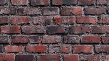 Obraz premium A close up image showing a weathered brick wall pattern