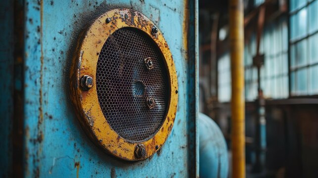 Rusty Industrial Machine Detail - Powered by Adobe