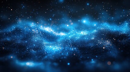 Naklejka premium Celestial Dance: A Symphony of Blue Stardust