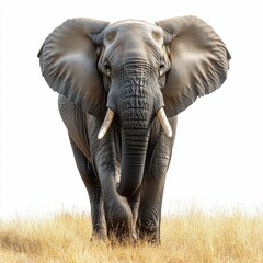 Fototapeta premium Majestic African Elephant in its Natural Habitat