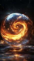 Fiery Orb of the Cosmos: A Celestial Sphere