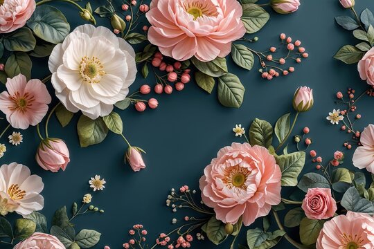 Elegant Floral Theme Cover Design for Upscale Invitations and Brochures