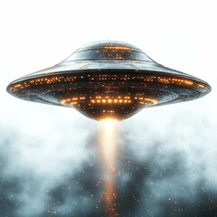 Obraz premium Mysterious UFO in the Cosmos