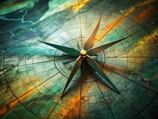 Obraz premium Wind Turbine Macro: Wind Rose Data Optimizes Renewable Energy Site Selection