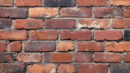 Obraz premium A Detailed Close Up Image Showing A Brick Wall Structure